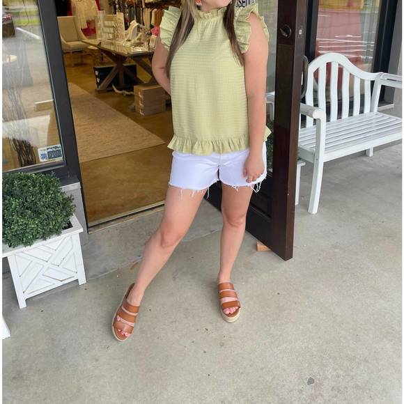 NEW MOODIE ruffle top in kiwi - Picture 3 of 3